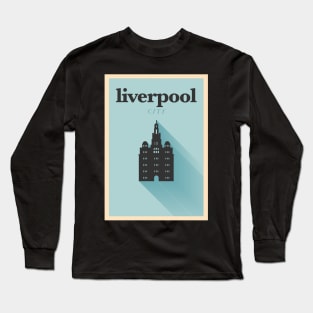 Liverpool Poster Design Long Sleeve T-Shirt